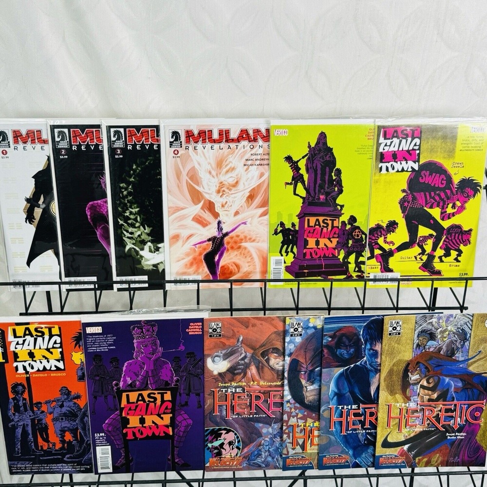 Mulan Revelations 1-4 Heretic 1-4 & Last Gang In Town 1-4 Lot Dark Horse Vertigo